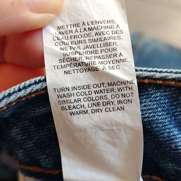 Button Front Size XS Garage Blue Denim Skirt - Picture 6 of 10